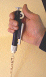 Holding a pipette pump